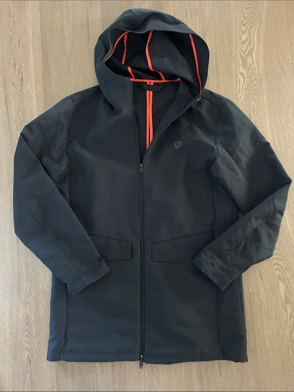 Jack & Jones Men's Black Hooded Lightweight Coat